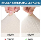 Smiry Waterproof Seat Covers for Dining Room Chairs Set of 8, Stretch Jacquard - Image 4