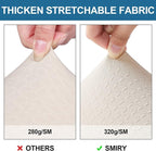 Smiry Waterproof Seat Covers for Dining Room Chairs Set of 2, Stretch Jacquard - Image 4