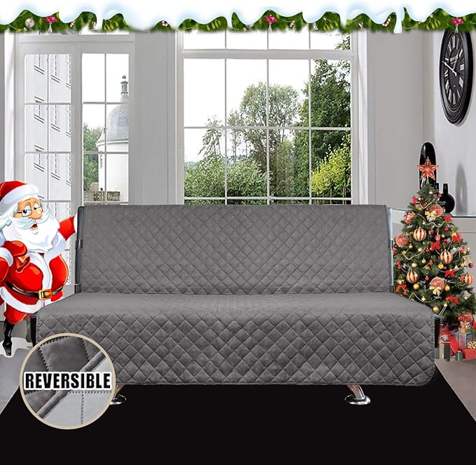 Easy-Going Reversible Couch Cover, Large Futon Sofa, Water Resistant Furniture - Image 2