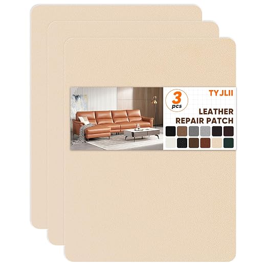 Leather Repair Patch Self Adhesive, 8.3″ x 11″ Vinyl Patch Kit, Leather Repair by Unknown