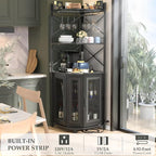Aheaplus Corner Bar Cabinet - Image 4