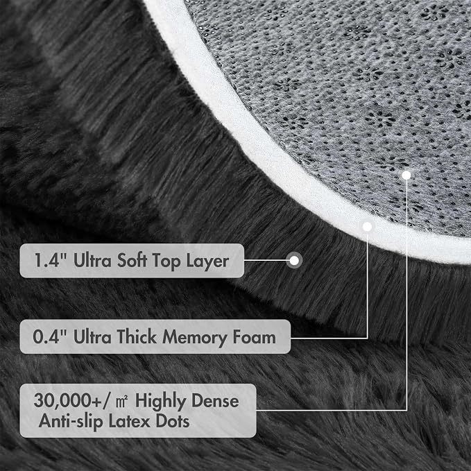 4x6 Ft Shag Rugs for Bedroom Living Room, Ultra Soft Fluffy Furry Area Rugs for - Image 9