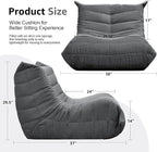 Bean Bag Chairs for Adults Giant Bean Bag Chair Memory Foam BeanBag Chair Bean - Image 2