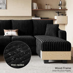 Belffin U Shaped Couch with Reversible Chaises Sectional Couches - Image 6