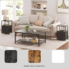 TUTOTAK End Table with Charging Station, Side Table with 2 USB Ports and Outlets - Image 6