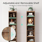 LINSY HOME 5-Shelf Bookcase, Narrow Bookshelves Floor Standing Display Storage - Image 6