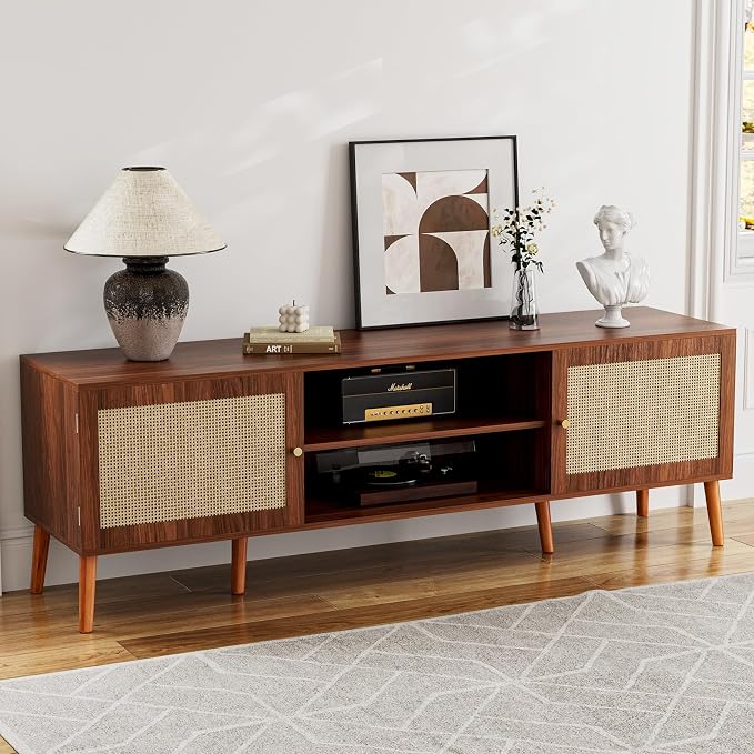 ZttRiee TV Stand for TVs up to 65'', Entertainment Center by ZttRiee