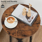 HOOBRO Side Tables Set of 2, Round End Accent Tables - Image 7