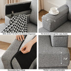 Rexulqo Oversized Accent Chair Set of 2, Upholstered Armchair - Image 9