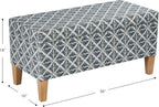 HomePop Large Decorative Storage Bench - Image 3