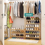 viewcare 6-Tier Bamboo Shoe Rack - Image 2