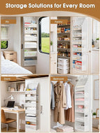 Criusia Over the Door Organizer, Heavy-Duty 6-Shelf Hanging Storage - Image 7
