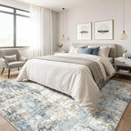 LOONGRUG 10x13 Area Rug Washable Large Neutral Modern Living Room Rug | - Image 4