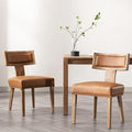 VESCASA Faux PU Leather Upholstered Dining Chairs by VESCASA
