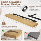 FLYJOE Floating Shelves for Wall, 48 Inch Floating Shelves Set of 1, Kitchen - Image 2