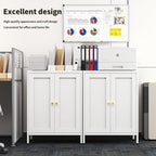 White Metal Storage Cabinet - Image 6