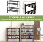 ROMGUAR CRAFT 5 Tier Bamboo Shoe Rack - Image 5