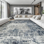 Aelenmu 10x14 Area Rugs for Living Room Dining Room Washable Blue Grey | Soft - Image 2