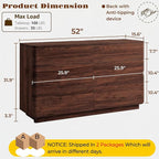 ACCOHOHO 6 Drawer Dresser for Bedroom, Large Storage Chest of Drawers, TV Stand - Image 2