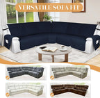 HDCAXKJ 100% Waterproof Reclining Sectional Couch Covers L Shape Recliner Sofa - Image 6