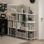 Furinno TURN-N-TUBE Storage Shelves, 5-Tier Book Shelf, Corner Shelf, Toolless - Image 2