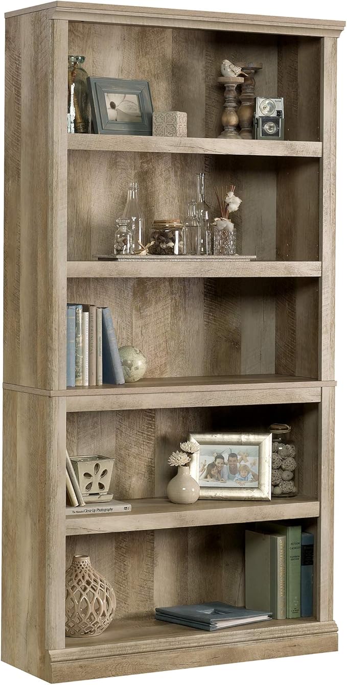 Sauder 5 Tier Book Shelf Wooden Bookcase Multipurpose Bookshelf by SAUDER%C2%AE