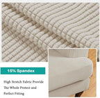 Turquoize Wingback Chair Covers 2 Piece Wing Chair Slipcover Stretch Slipcovers - Image 4
