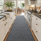2x10 Black/White Runner Rug Washable Non-Slip - Image 2