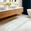 Boho Bathroom Runner 2x7 by HazoHaus