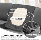 Arfntevss Sectional Couch Covers L Shape Couch Cushion Covers Slipcovers Fitted - Image 4