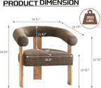 VKNOW Accent Chair Living Room Chair, Modern Upholstered Arm Chair - Image 2