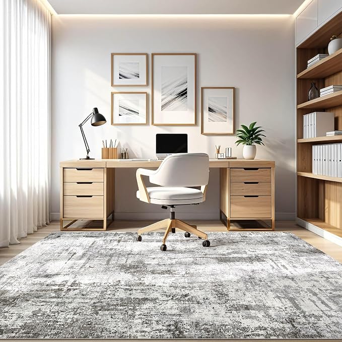 LOONGRUG 10x14 Area Rugs Washable Large Neutral Modern Living Room Rug | - Image 8