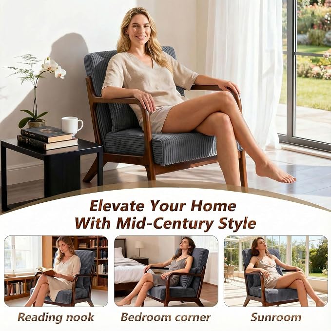 Mid Century Modern Accent Chair - Image 8