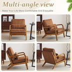 VINGLI Upgraded Premium Corduroy Accent Chair, Upholstered Arm Chair, Solid - Image 9