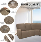 100% Waterproof Sectional Recliner Couch Covers - Image 5