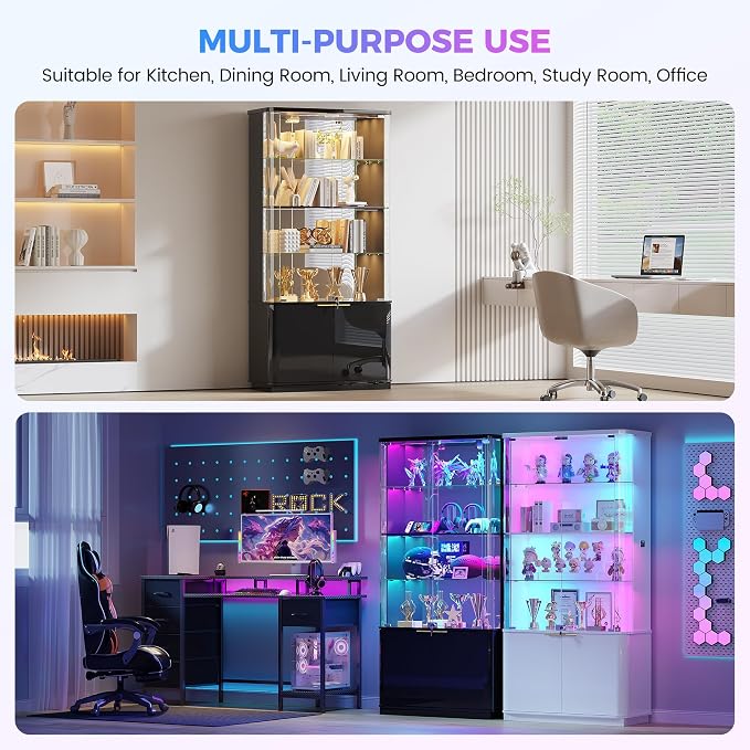 71" Tall RGB Display Cabinet - Image 9