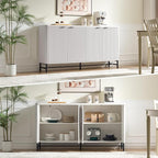 Fatmok 65" Fluted Buffet Cabinet - Image 5