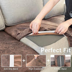 ANARACHON Leather Look Couch Cushion Covers Sofa Seat Slipcovers Sets Couches - Image 4