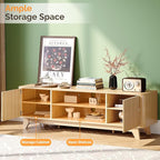 VINGLI 58.6" TV Stand for 70 Inch TV, Mid Century Entertainment Center - Image 5