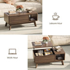 Wood Lift Top Coffee Table - Image 5