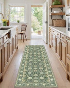 AMADA HOMEFURNISHING 2x6 Washable Entry Rug, Vintage Non-Slip & Low-Pile - Image 2