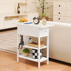 Yoobure End Table with Charging Station, Flip Top Side Table with USB Ports and - Image 5