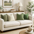 MIULEE Decorative Couch Throw Pillow Covers 18x18 Inch Sage Green 2 Pack | - Image 5