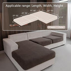 OHSIO Couch Cushion Covers for Sectional Sofa, Stretch Soft Sofa Slipcovers - Image 2