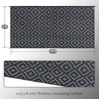 SAND MINE Waterproof Outdoor Rug 9x18 ft, Plastic Reversible Rug, Modern Area - Image 2