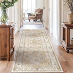 AMADA HOMEFURNISHING 2'6"x10' Washable Area Rug, Low-Profile Entryway Rug - Image 8