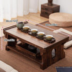 Japanese Solid Wood Tatami Tea Table, Low Coffee Table - Image 3