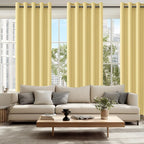 Blackout Curtains for Bedroom, 60 x 84 Inches Long, Light Yellow | Thermal - Image 6