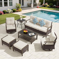 7 Pieces Outdoor Conversation Sets by YALISSEY