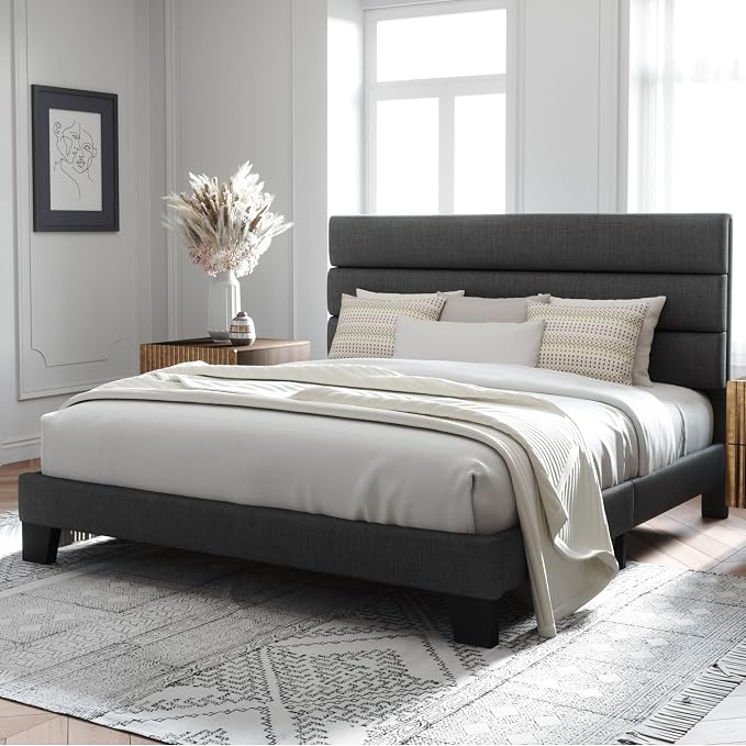 Allewie King Bed Frame Platform Bed - Image 3
